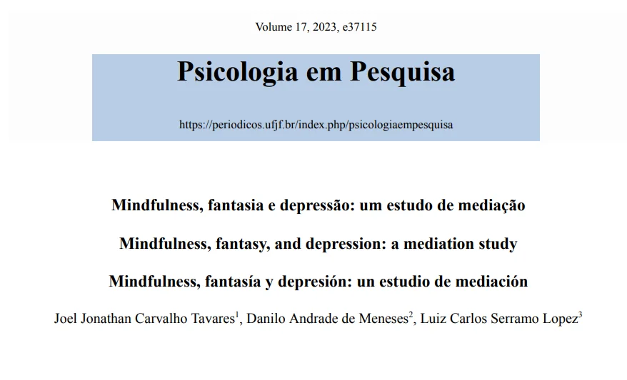 Mindfulness, fantasia e depressão: um estudo de mediação